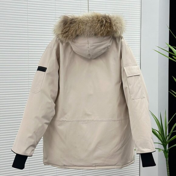 Canada Goose Expedition white Unisex Hooded Parka - Picture 2 of 9